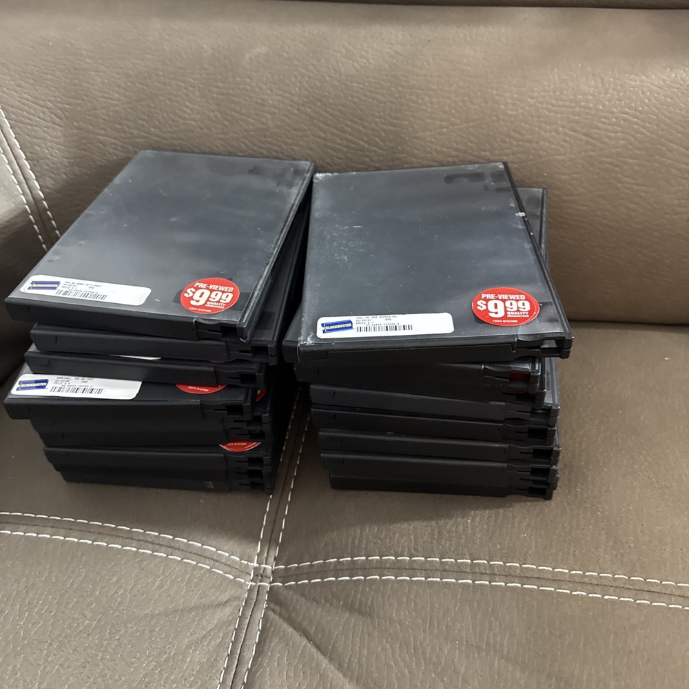 Lot of 20 Blockbuster Video Rental Vintage Empty DVD Cases Collectors Bundle